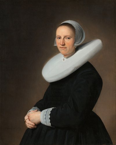 Portrait of Adriana Croes (1599-1656) by Johannes Cornelisz. Verspronck